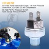 Air Pressure Switch 90-120 PSI Tank Mount Thread 1/4"NPT 12V/24V