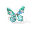 Kendra Scott Womens Bianca Butterfly Cocktail Ring Silver Bright Aqua