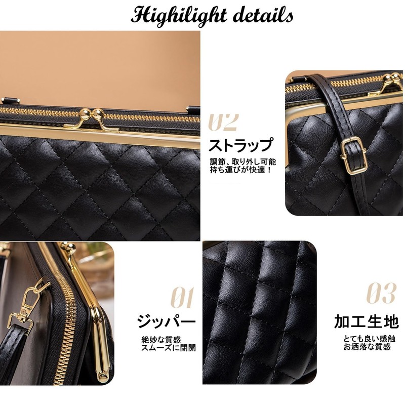 Brightrust Women's Smartphone Pouch Shoulder Zipper Purse Bag Crossbody Shoulder