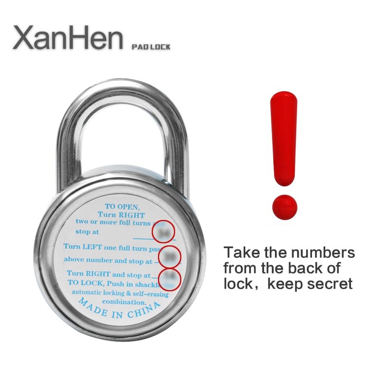 Lock 1 Pack Combination Lock Locker Lock for Gym and