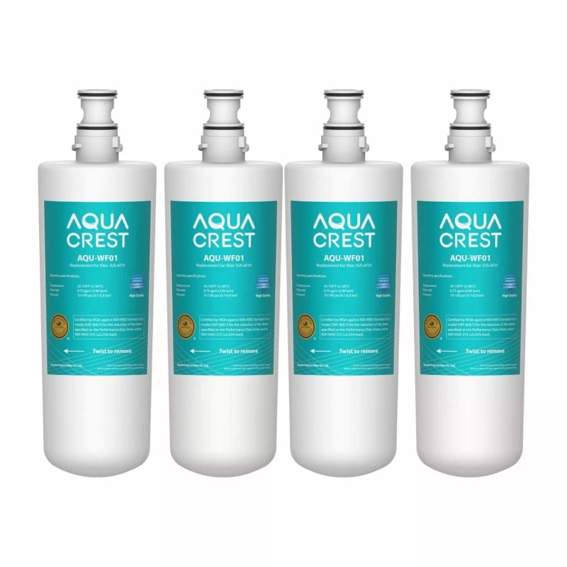 AQUA CREST 3US-PF01 Under Sink Water Filter,NSF 42 Certified (Pack