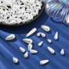 Airssory 189 pcs 10 Styles Teardrop Shaped ABS Plastic Beads