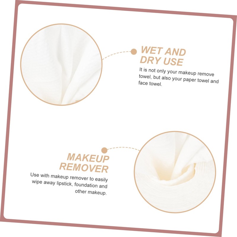 Healvian Makeup Wipes 1 Roll of Face Tissue Gentle Exfoliating