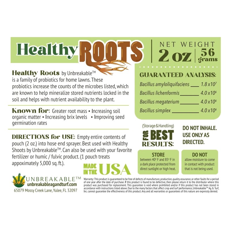 UnbreakableTM Healthy Shoots 1qt & Roots 2oz Combo (micro-nutrien