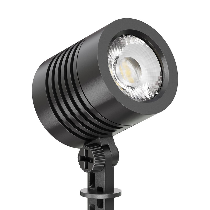 ledscom.de LED Garden Spotlight with Ground Spike for Outdoor Use,