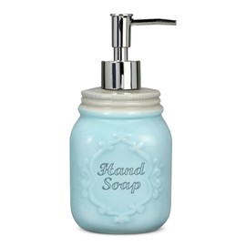 Young's Inc 3.25"x3.25"x7" Ceramic Hand Soap Lotion Dispenser