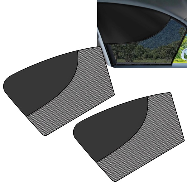 Downhill 2 PCS Car Window Shades, Double Layer Window Sun