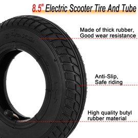 2 set of 8.5x2 Tires & Inner Tubes 8 1/2x2 Electric Tire 50/75-6.1 Scooter Replacement Wheels for Bladez Electric Scooters, Pocket Bikes, Gas Scooter, Mini Choppers and Mini Bikes