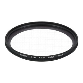 MECCANIXITY 77mm Variable Star Filter, Starburst Lens Filter 4-8 Points Sparkle Effect Camera Lens Filters for Night Scenery Glassworks,1Pcs