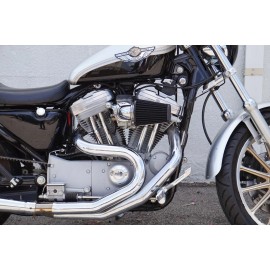 OUTLAW CHROME CONE AIR CLEANER FILTER KIT FOR 1991-2023 SPORTSTER XL 883 1200 HARLEY