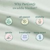 PurComfy Supersoft Swaddle Blanket, Premium Bamboo Viscose Baby swaddling Blankets