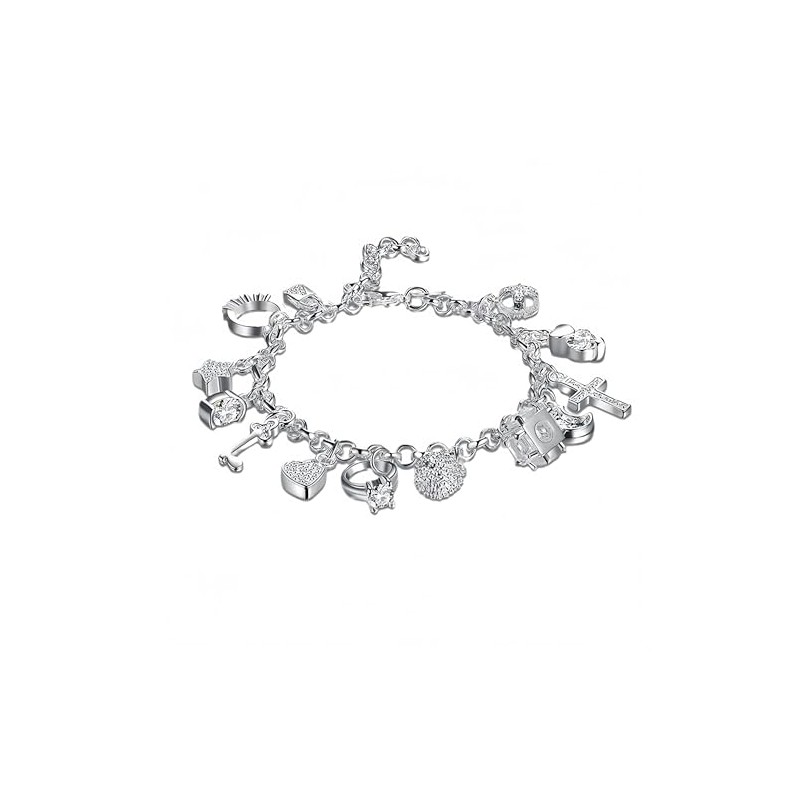 AHQQT Women's Fashion Silver Bracelet