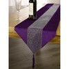 Emma Barclay Eclat - Diamante Table Runner in Silver -
