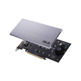 ASUS Hyper M.2 X16 PCIe 3.0 X4 Expansion Card V2 Supports 4 NVMe M.2 (2242/2260/2280/22110) Upto 128 Gbps for Intel VROC and AMD Ryzen Threadripper NVMe Raid