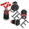 APIELE 16mm Latching Push Button Switch 0.63" 12V Power Symbol