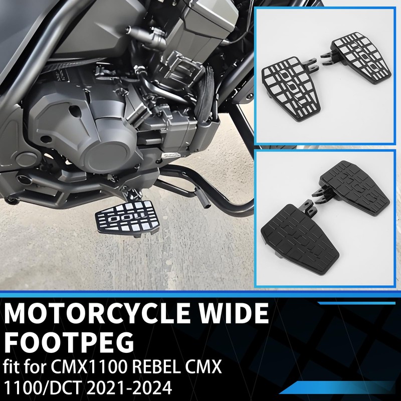 GFARDMOTO Wide Motorcycle Foot Pegs Pedals Honda Level 1100 CMX1100