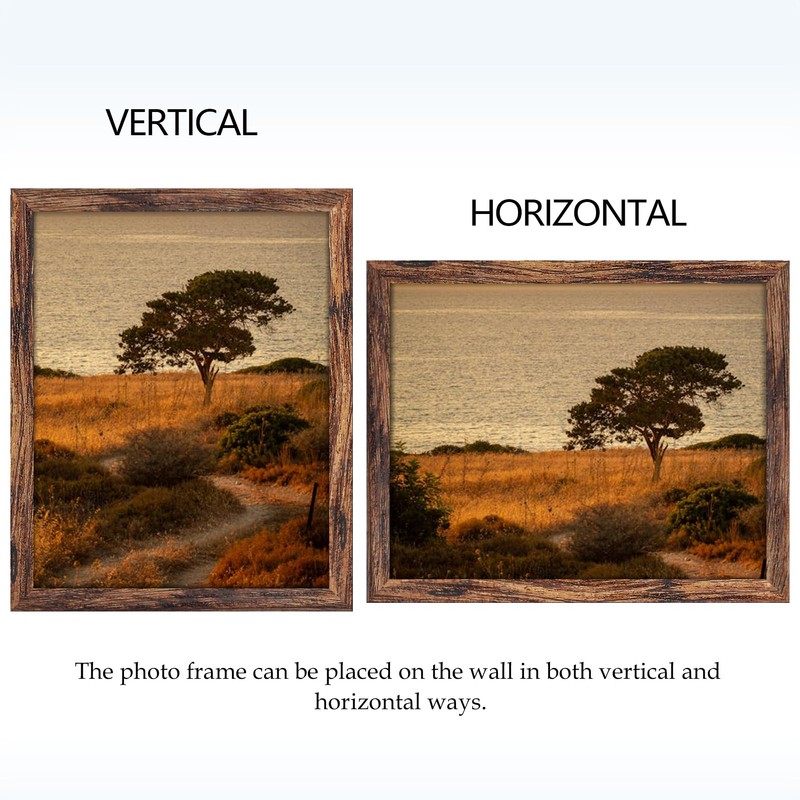 Fisnish 11x14 Photo Picture Frame, for Tabletop Display, Horizontal or