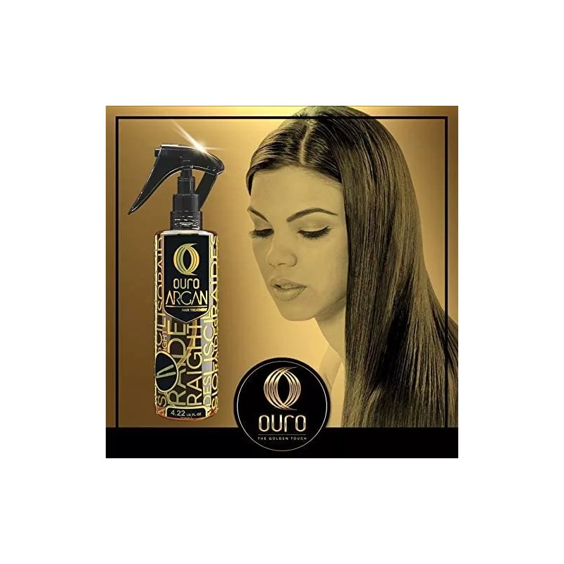 Ouro Kit 3 Termoprotector Ouro Aceite De Argán Planchado Express