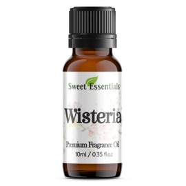 Wisteria, 10ml (0.35fl oz) Premium Fragrance Oil, Aromatherapy, Diffuser, Crafts, Soap, Home Scents, Bath & Body, DIY Parfum and Much More. Versatile & Long-Lasting by Sweet Essentials