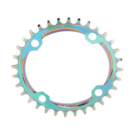 Mountain Bike Chainring Aluminium Alloy 32T Single Speed Oval Bike Positive Negative Tooth Disc Chain Wheel Chainring