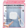 ZEXIJOW Case for AirPods 4 with Pearl Keyring, TPU Material,