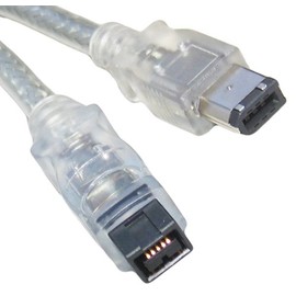 Firewire IEEE1394B 800 to 400 9 Pin to 6 Pin Cable Lead 2M / Silver