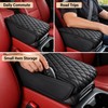 PU Leather Car Armrest Pad for Center Console – Quilted