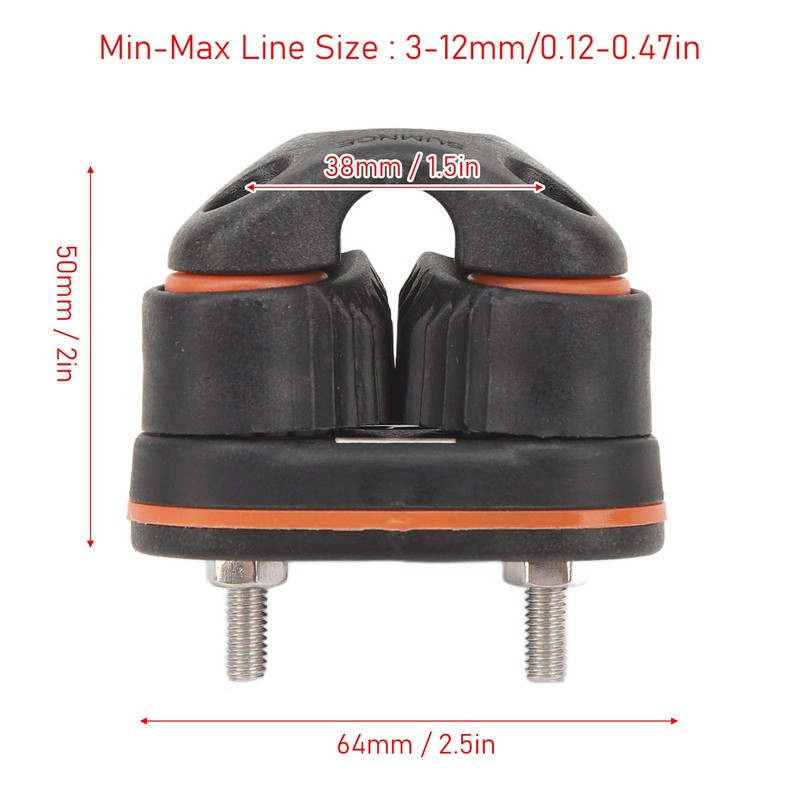 Sail Cam Cleat, Quick Insert, Quick Release Ball Bearing, Easy