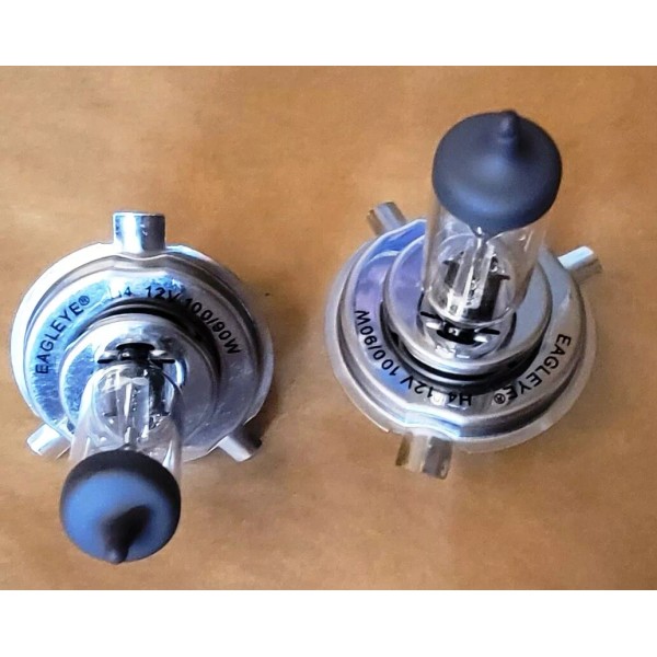 EAGLEYE 2Pcs H4 12V 100/90W P43T Halogen Bulb High &