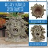 Darware Resin Medusa Head Planter, Large Garden Decor Statue Flower