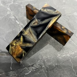 2 Pack Tool knife & Gun Handle DIY Handmade Decoration Sculpting Acrylic Resin Sheet（amber）