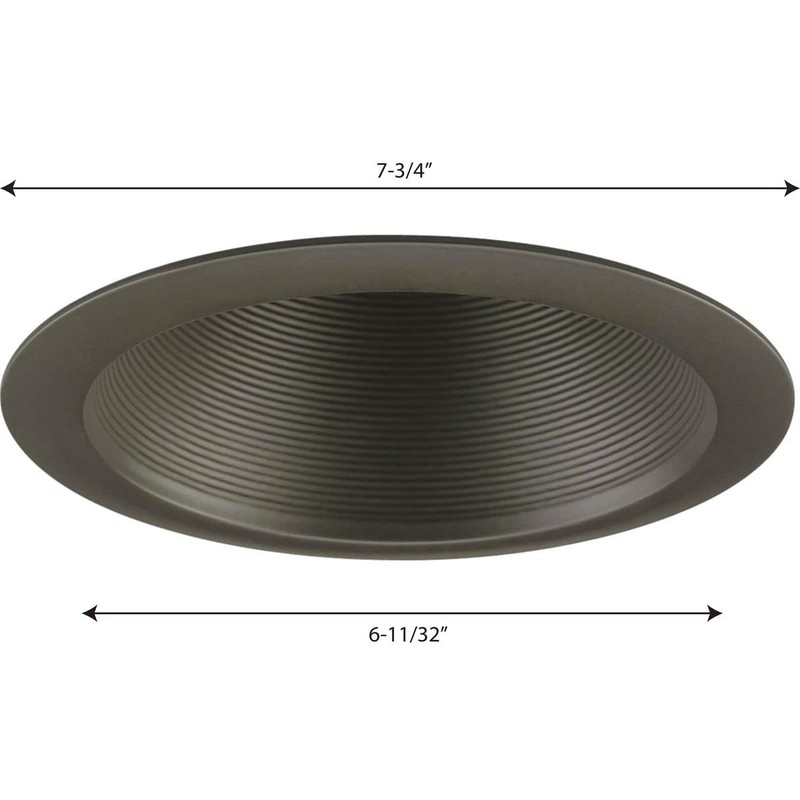 Progress Lighting P8066-20 Step Baffle for Insulated Ceilings 7-3/4-Inch Outside