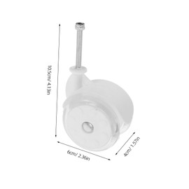 Parliky 4Pcs Walker Wheels Replacement Kit Durable Plastic Wheels for Strollers and Walkers Lightweight and Secure Design for Versatile Use Homes and Parks