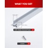 Shine Decor 3.3FT/1M Aluminum Track Channel Mounting Bracket, for 8x16mm