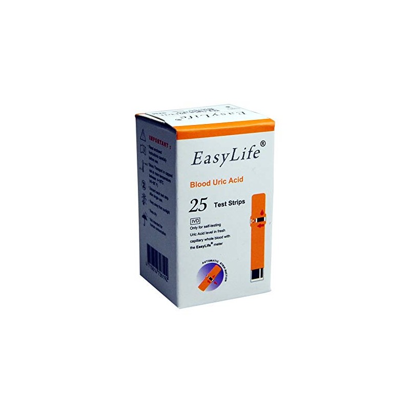 EasyLife Uric Acid Test-Strips 25-Strip Pack