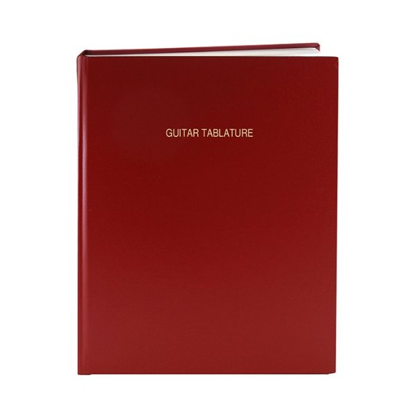 BookFactory Guitar Tablature Notebook/Guitar Journal - 168 Pages Imitation Leather