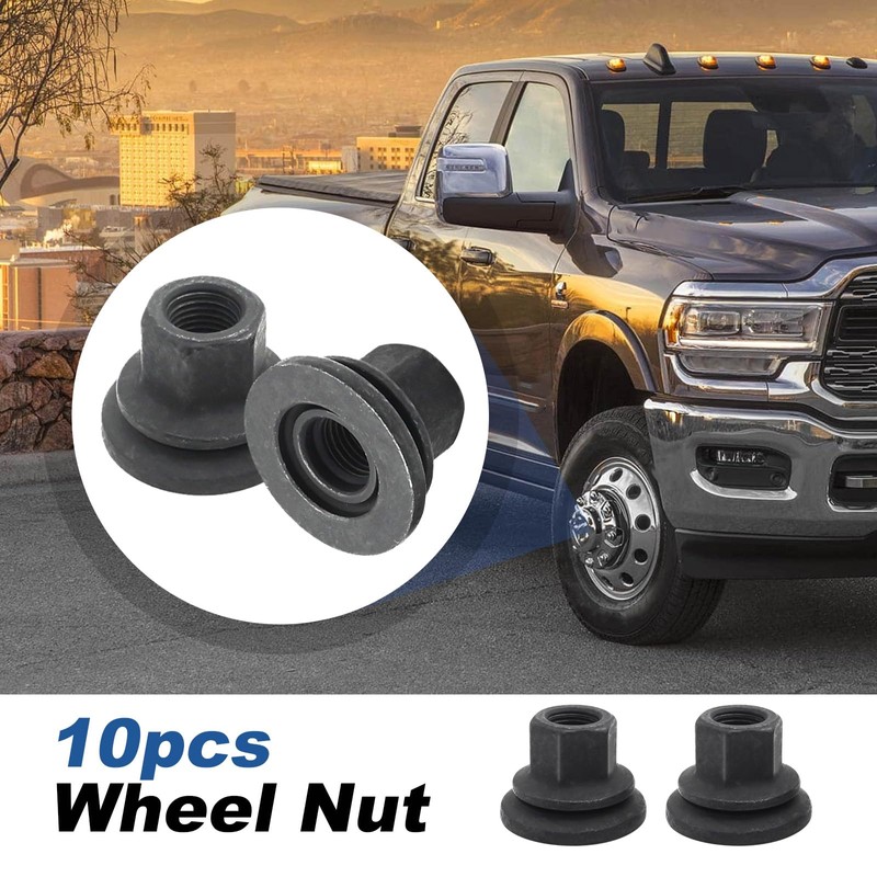 Saihisday 10Pcs 611-936 Wheel Nut, Replacement for Dodge/Ram 3500 4500