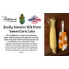 Corn De-Silker Brush | Bristled Veggetable Scrubber for Brushing Carrots,