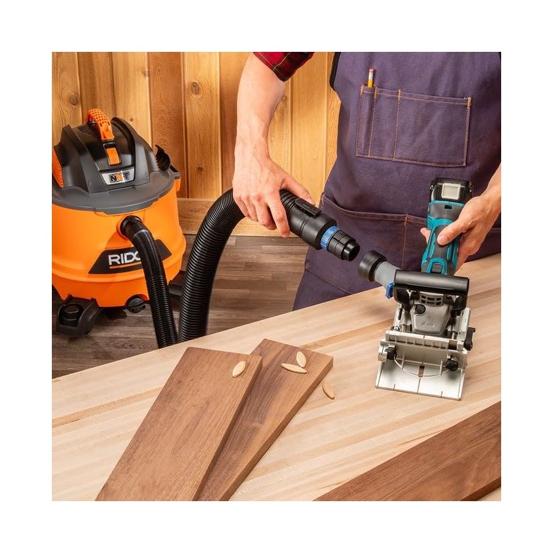 FlexiPort Click-Connector Hose Adapter for Shop Vacuum Hoses