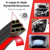 Car Door Rubber Seal Strip Automotive Weather Stripping Double Layer