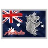 I Love Aus Aussie Flag with Koala Fridge Magnet