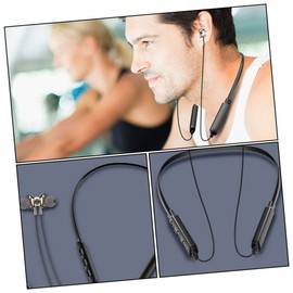 LABRIMP Neck Hanging Wireless Earpiece Sweat Resistant Stereo Headset for Active in Ear Design with Noise Cancellation Lightweight and Portable for Go Listening