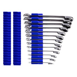 WWKTS Modular Wrench Organizer : 80PCS Wrench Organizer for Tool Box - Wrench Organizer Tool/Drawer Storage,Gift for Father, Brother and Boyfriend（Blue）