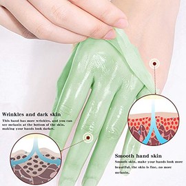 Mascarilla para Manos, Piel Muerta Quitar el Cuidado de la Piel Hidratante Peel Off Mascarilla de Cera para Manos, Nutrición Profunda Textura Y Delicada Crema Hidratante para el Cuidado de las M
