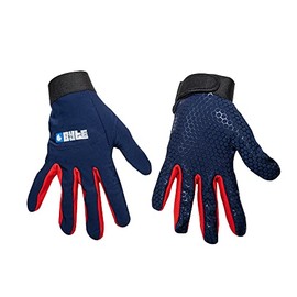 BYTE SKIN HOCKEY GLOVES NAVY RED (EXTRA SMALL)