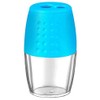 Wonday 5 Pcs Blue Red Plastic 2 Hole Pencil Sharpener