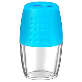 Wonday 5 Pcs Blue Red Plastic 2 Hole Pencil Sharpener