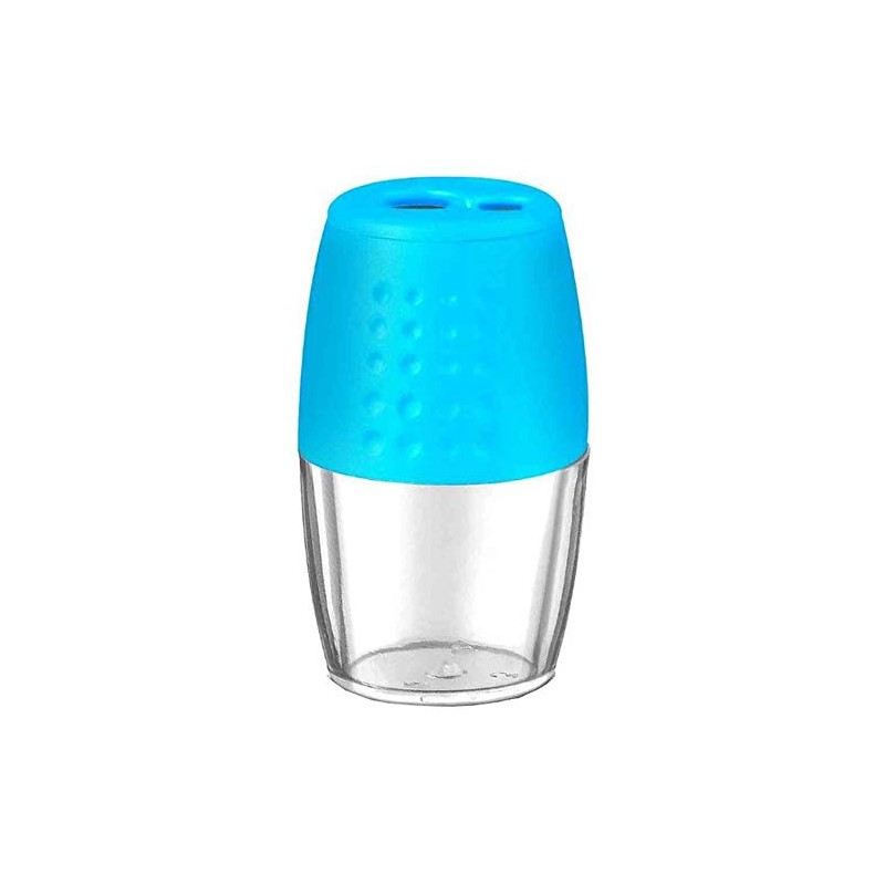 Wonday 5 Pcs Blue Red Plastic 2 Hole Pencil Sharpener