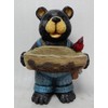 Hi- Line Gift 75619-E Bear Holds Bird Bath with Cardinal