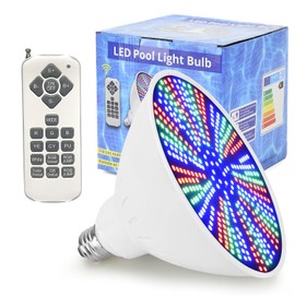 12V 50W Pool Lights for Inground Pools Waterproof, Color Changing Pool Light Bulb with Remote Control, Replacement Bulb for Pentair, Hayward and Other E26 Screw in Type Bulbs